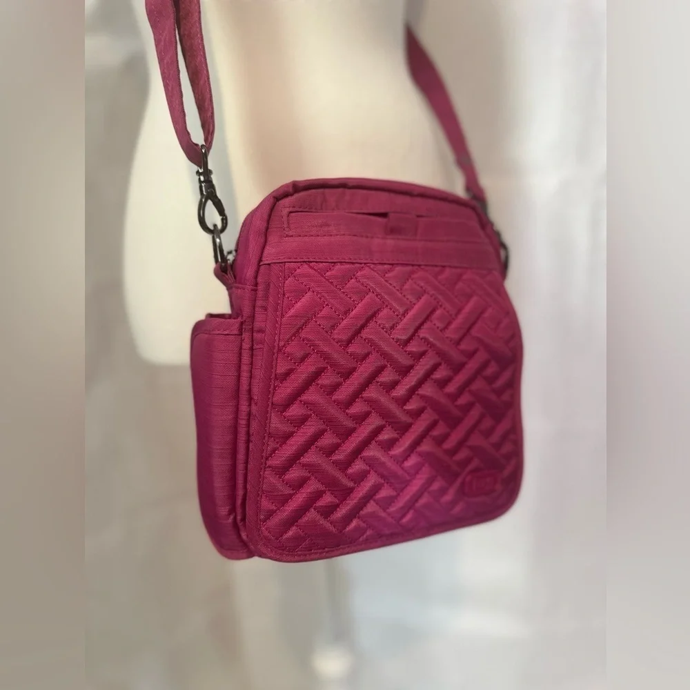 Lug Magenta Crossbody Bag